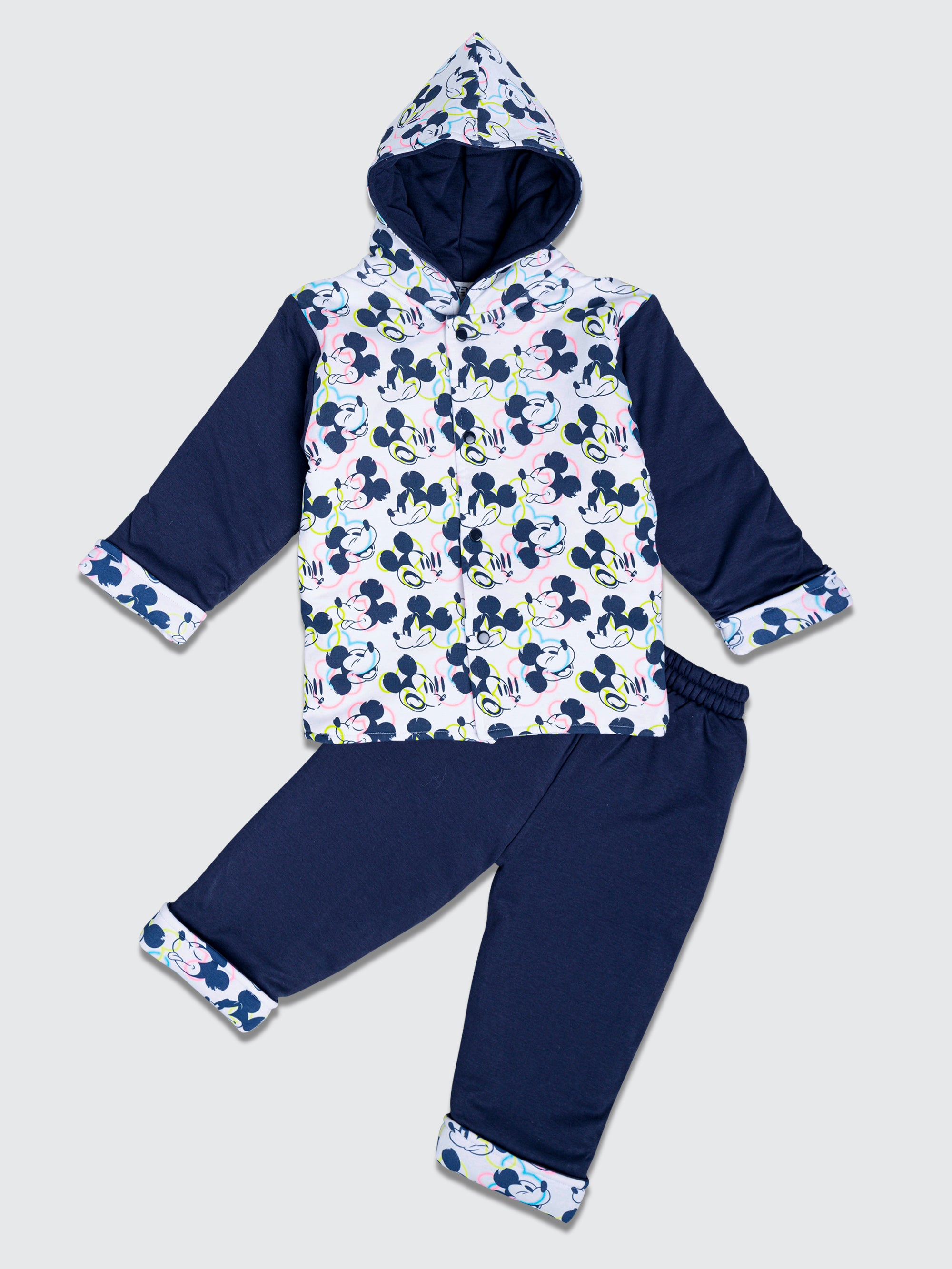 Baby Hoodie Padded Suit Oxford Peach – DOREME - Main Image