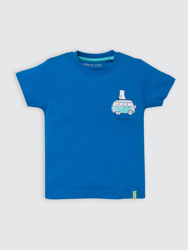 Infant Boys Printed T-Shirt - Sunny Blue