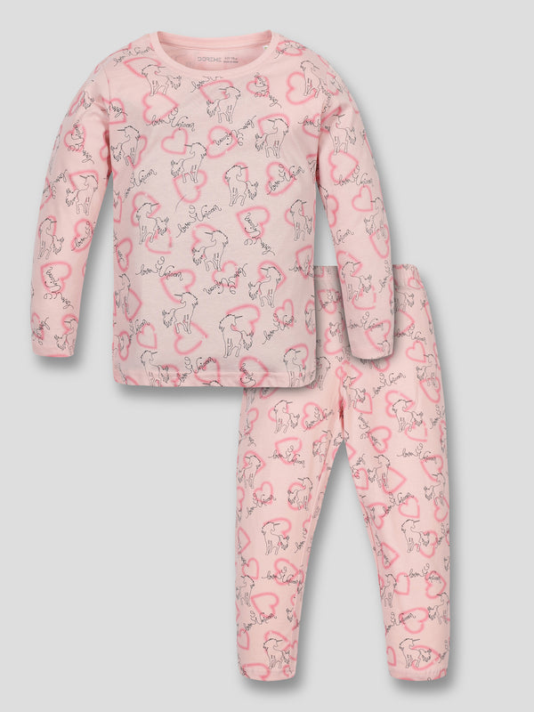 F/S  Pyjama Set - Crystal Pink