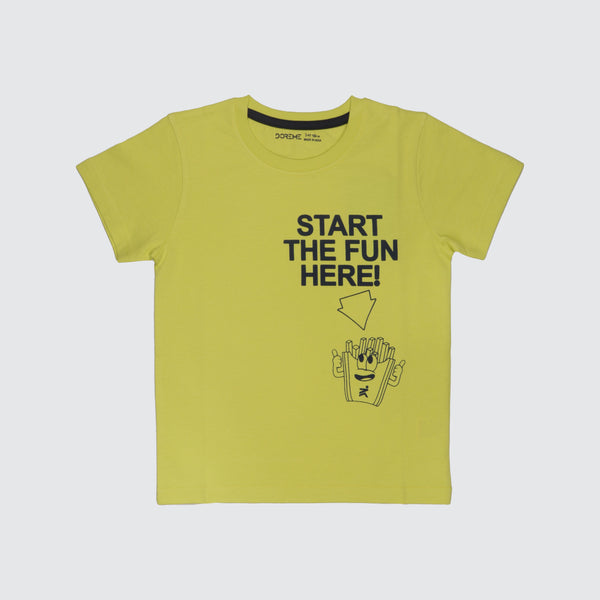 Boys T-shirt - Lemon Yellow