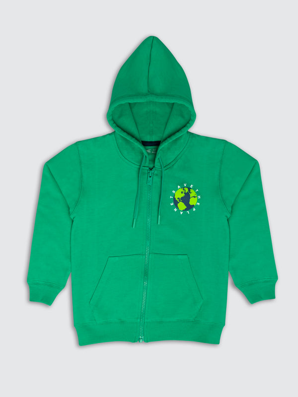 Boys Hoodie - Jade Green