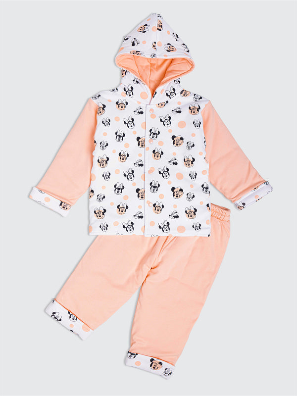 Newborn Padded Suit  - Cloud Peach