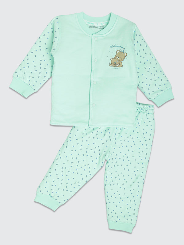 Newborn Padded Suit  - Alice Blue