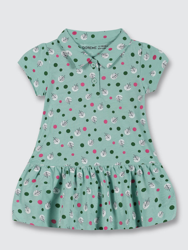 Baby Girl's Polo Dress - Match Green