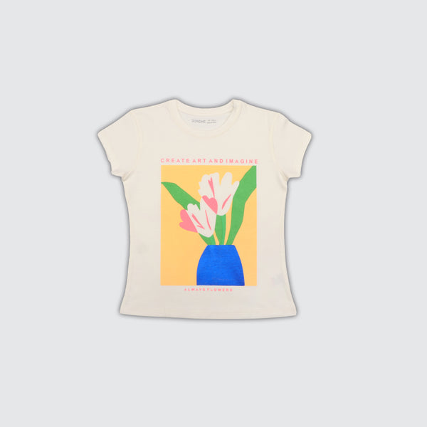 Baby Girls T-Shirt - Off White