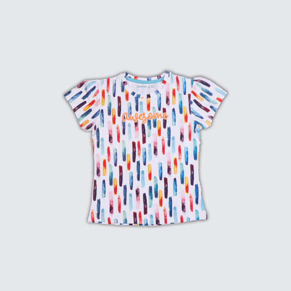 Girls T-Shirt - Awesome Print