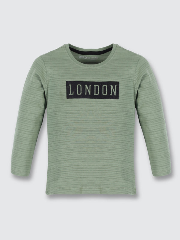 Baby Girls T-Shirt - Hedge Green