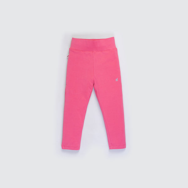 Girl's Stretch Yoga Pants - Bright Rose