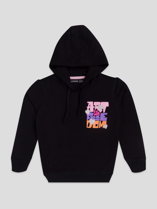 Girl's Apex Hoodie - Black