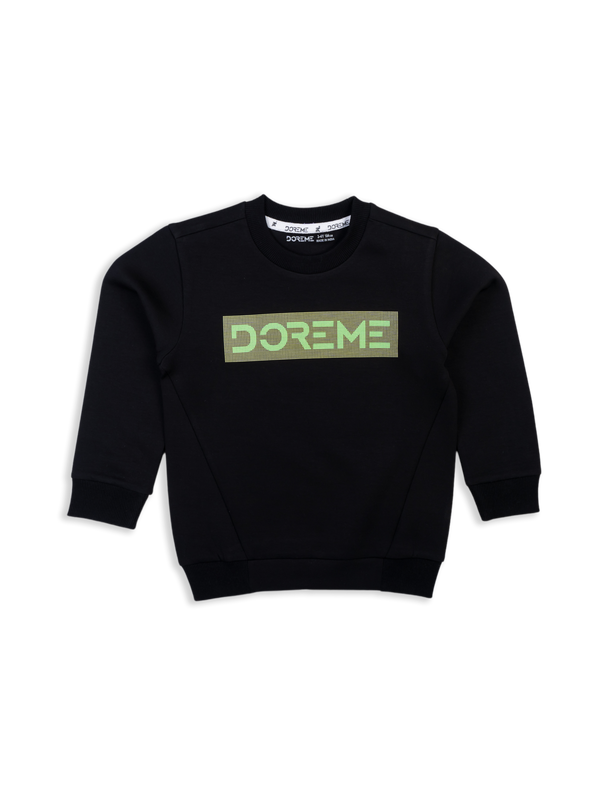 Baby Boys DOREME Print Sweatshirt - Black