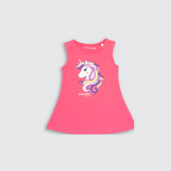 Baby Girl's Stretch Dress - Friend Pink