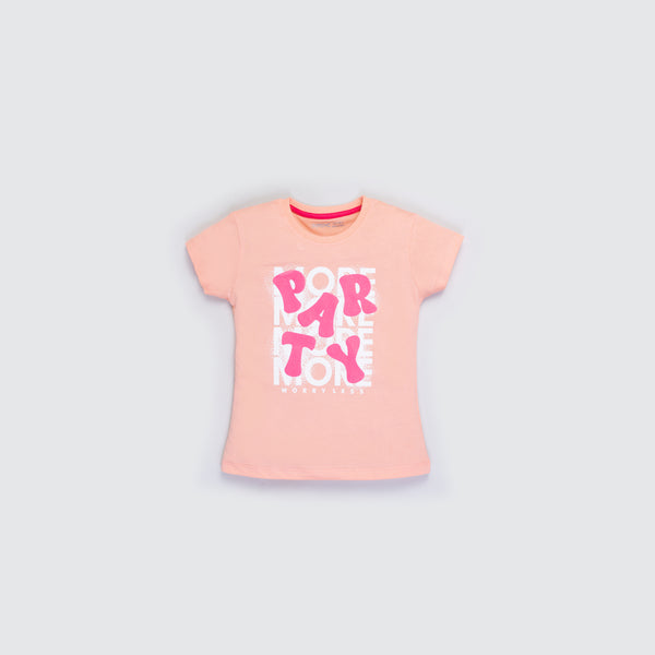 Girls T-Shirt - Tropical Coral