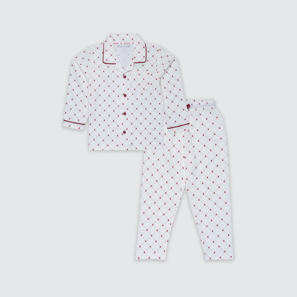 Boy's Pyjama Set - Bear Red