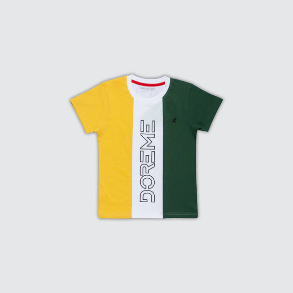 Boys Color Block T-Shirt - Mimosa Yellow