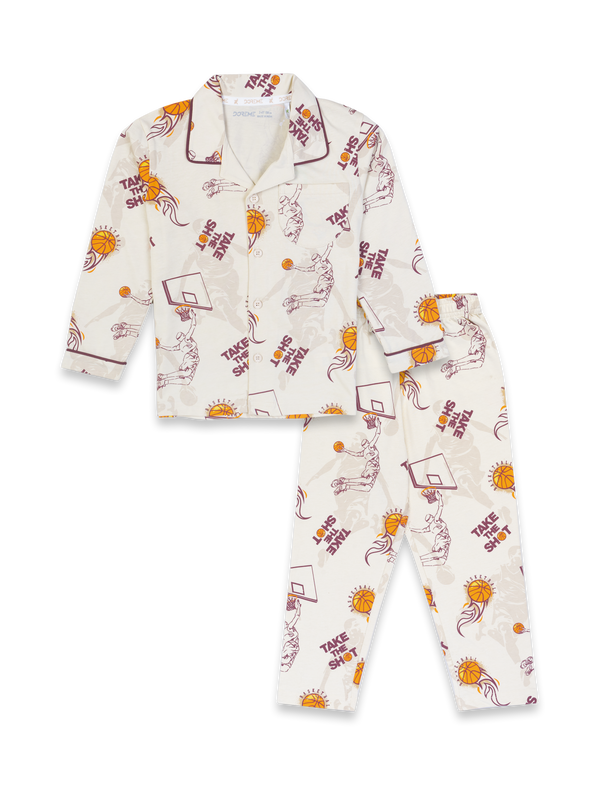 Boy's Pyjama Set - Cream