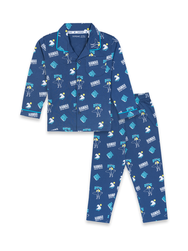 Boy's Pyjama Set - Formula Navy