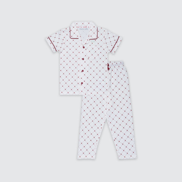 Boy's Pyjama Set - Bear Red