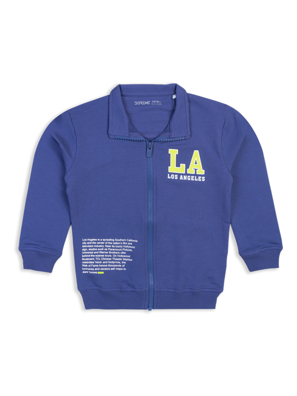 Boys Zipper Sweatshirt - Future Purple