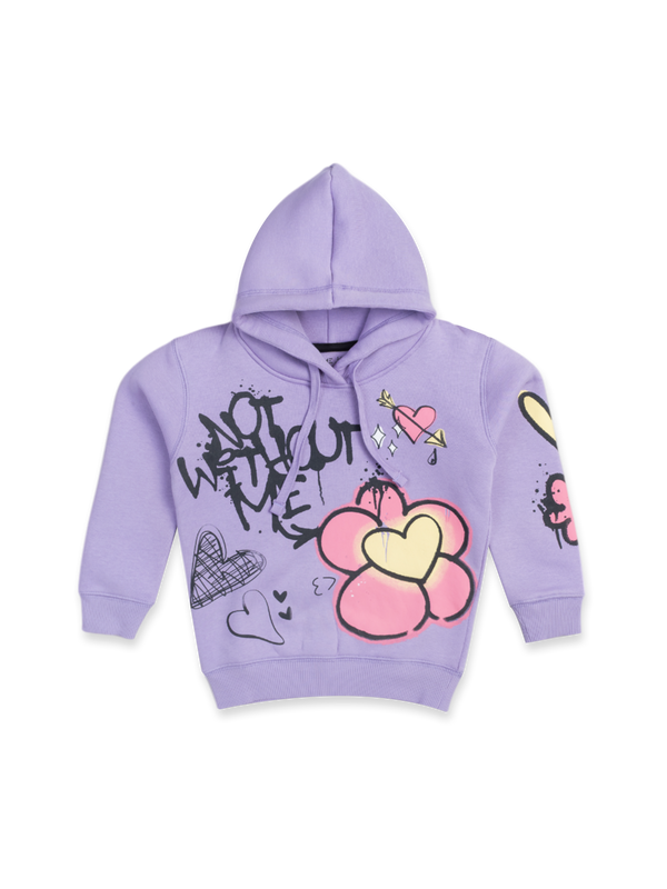 Baby Girls Hoodie - Nature Lilac