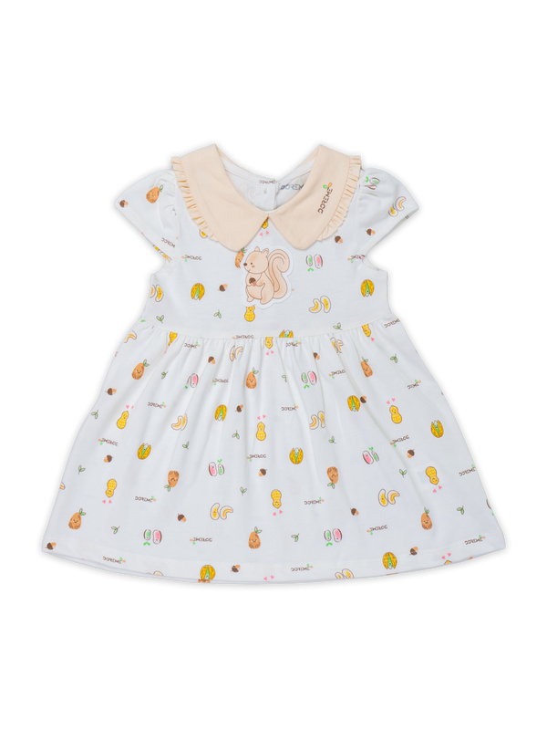 Newborn Squirrel Dress - Bunny Beige