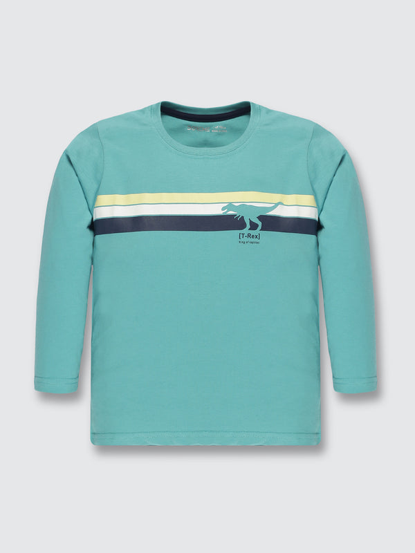 Baby Boys Long Sleeve T-Shirt - Pine Blue