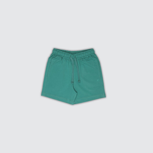 Boy's Logo Shorts - Castle Green