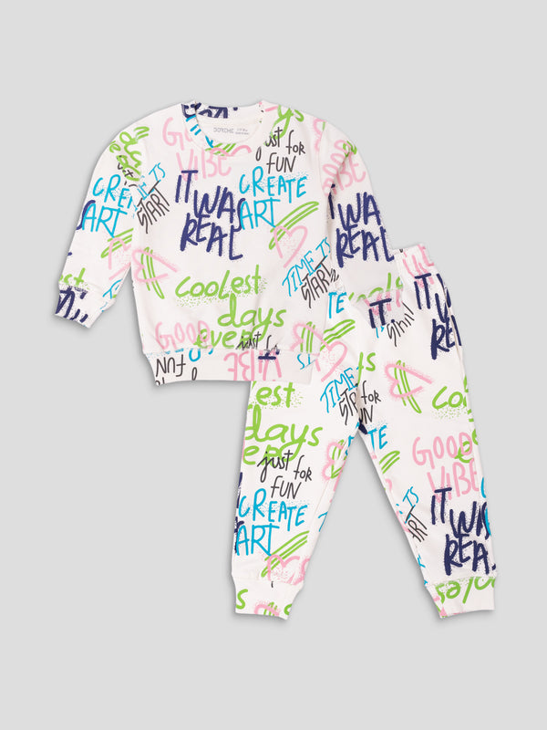 Baby Girl's Apex Co-Ord Set - Create Art Print