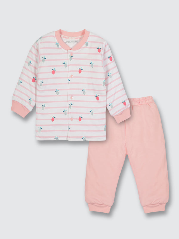 Newborn Padded Suit  - Ballet Pink