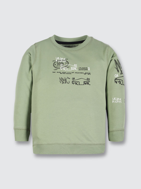 Boys  Sweatshirt - Frog Green