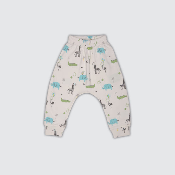 Newborn Diaper Legging - Crocodile Print