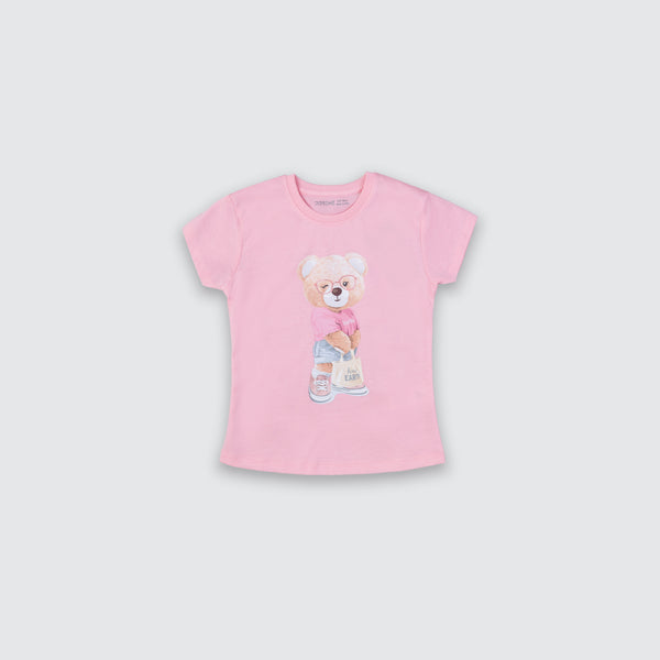 Girl's Versatile T-Shirt - Bubble Gum Pink