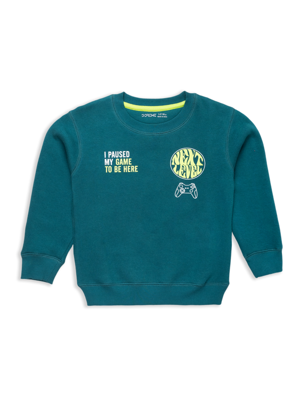 Baby Boys Printed Sweatshirt - City Green