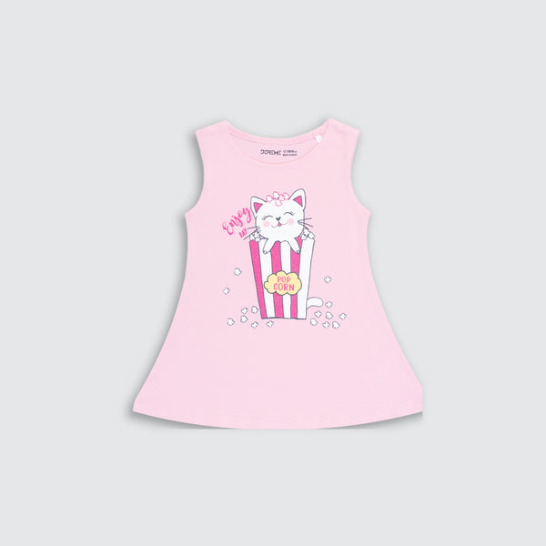 Baby Girl's Stretch Dress - Bubble Gum Pink