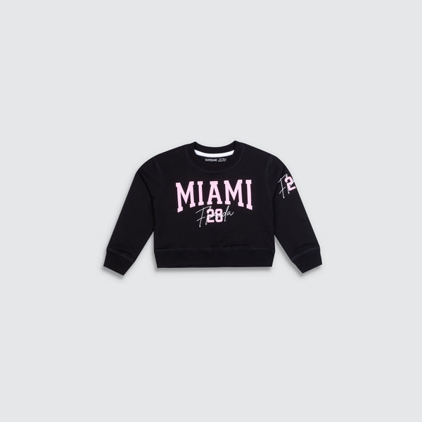 Girl's Apex Crop Sweatshirt - Black