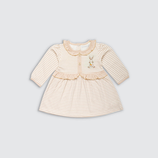 Baby Girl's Carrot Dress - Linen Beige