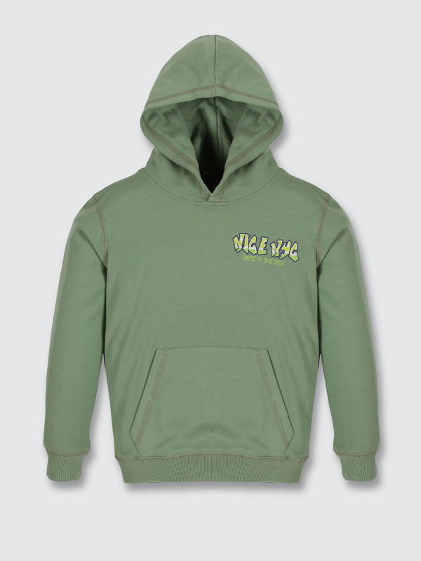 Baby Boys Hoodie - Pear Green