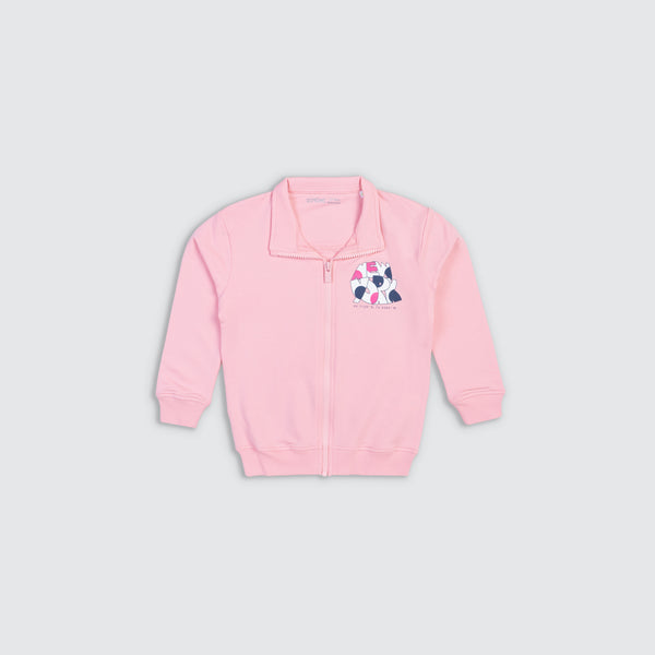 Girl's Apex Zip Up Sweatshirt  - Dance Pink