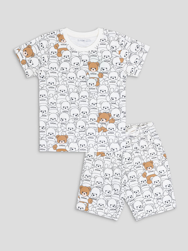 Baby Co-Ord Set  - Bear Vanilla