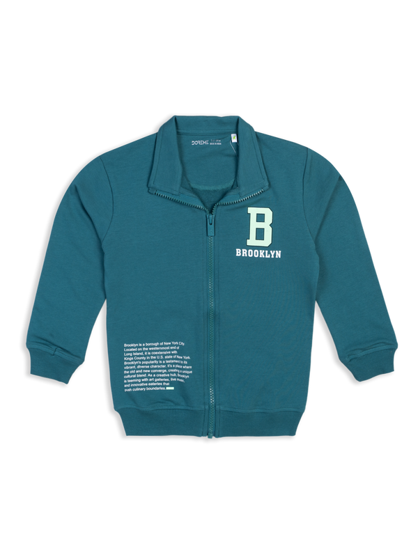 Boys Zipper Sweatshirt - Flip Green