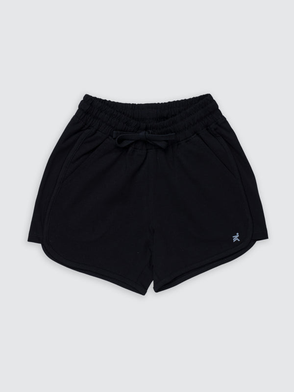 Baby Girl's Solid Shorts - Black