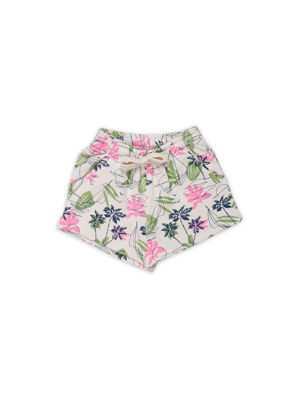 Baby Girls Shorts - Tropical Print