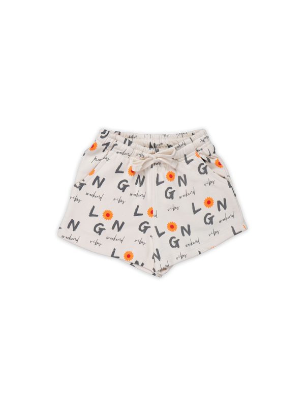 Baby Girls Shorts - Long Weekend Print