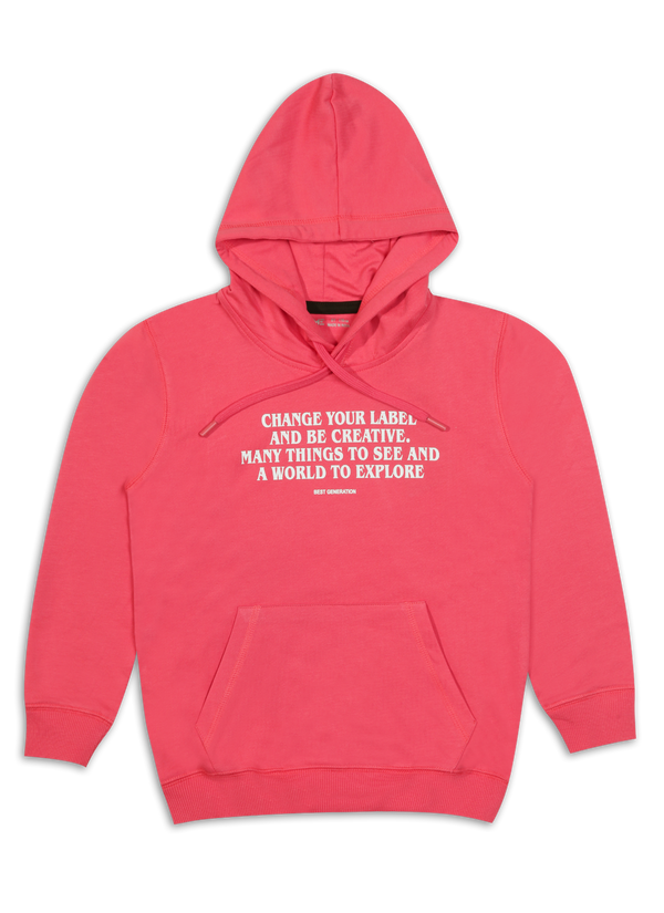 Boys Hoodie - Candy Coral