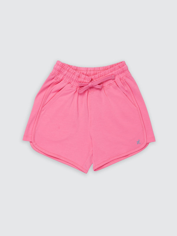 Baby Girl's Solid Shorts - Brink Pink