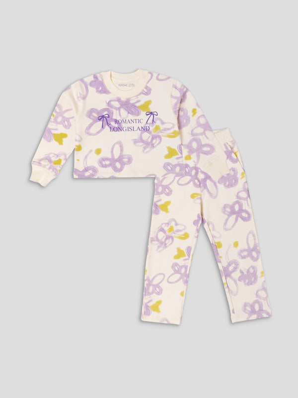 Girl's Apex Co-Ord Set - Romantic Purple