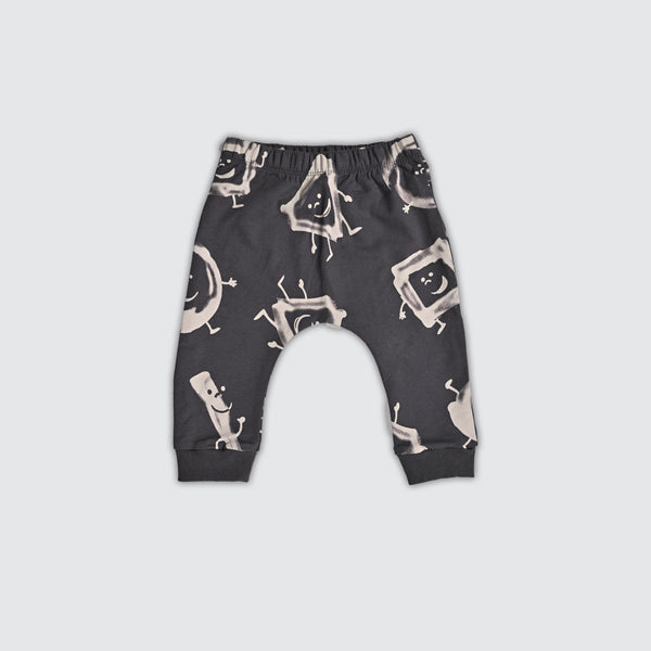 Newborn Diaper Legging - Crow Grey