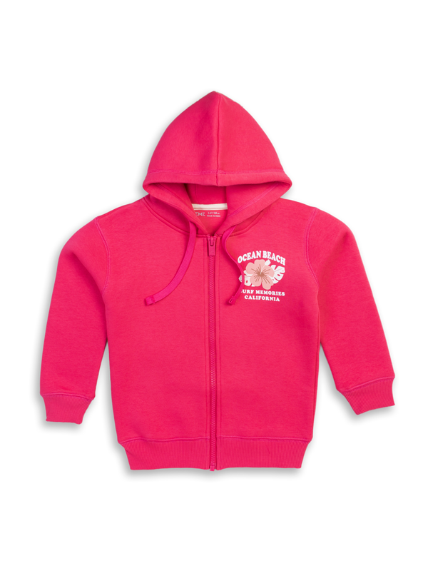 Girl's Fleece Hoodie - Milan Pink