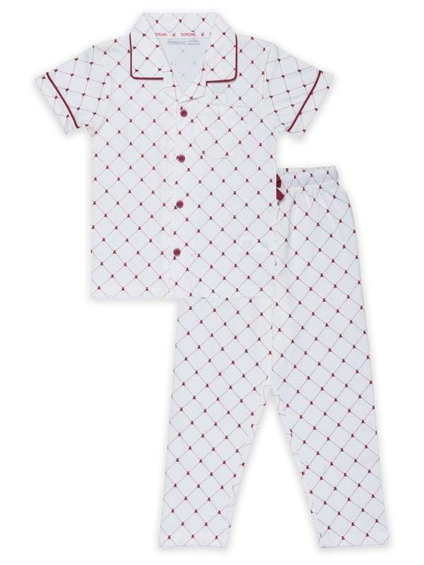 Boy's Pyjama Set - Bear Red