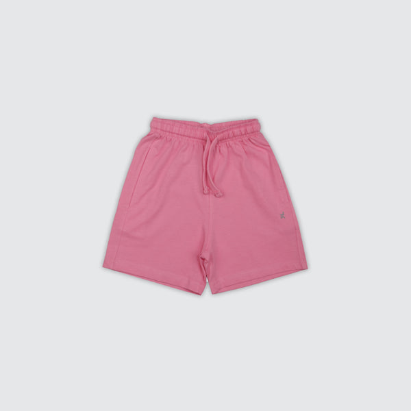 Baby Girl's Logo Shorts - Punch Pink