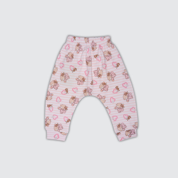 Newborn Diaper Legging - Love Teddy Print